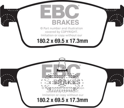 EBC Greenstuff 2000 Series Sport Brake Pad Set (DP22308) Image 2