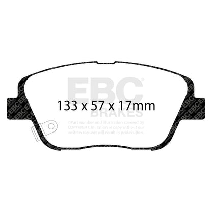 EBC Ultimax OE Replacement Brake Pad Set (DP1864) Image 1