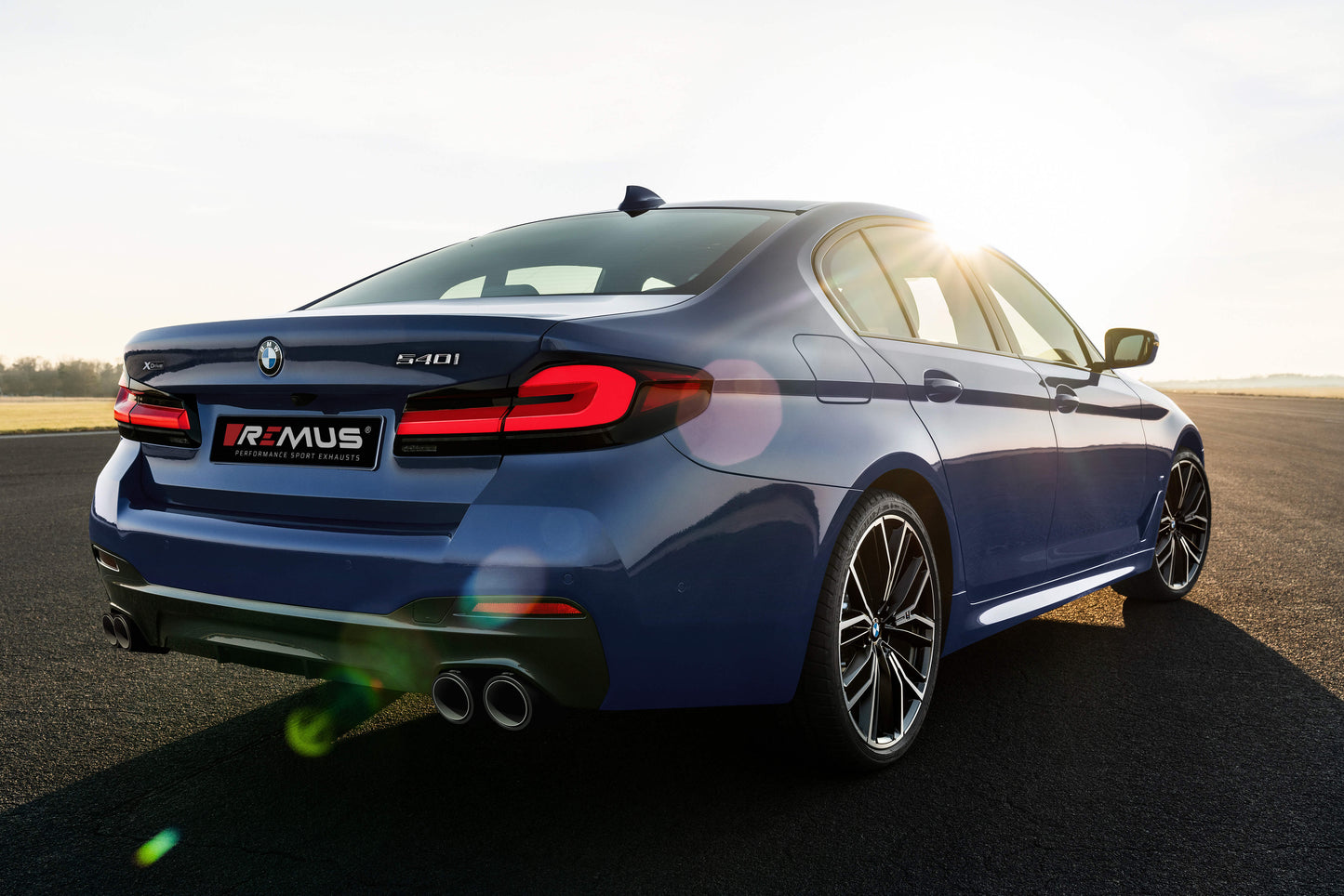 Sport Exhaust System for BMW 5 Series G30/G31 (G5L) 540i/x 4x GT Titanium Scotched Tips