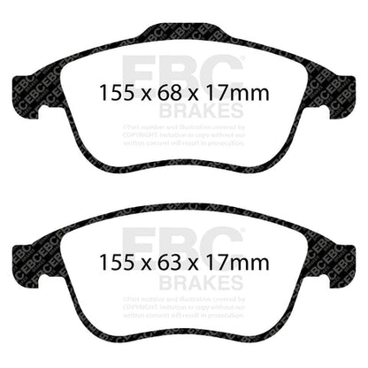 EBC Greenstuff 2000 Series Sport Brake Pad Set (DP22024) Image 2