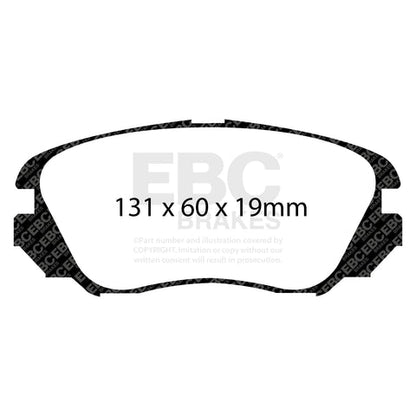 EBC Redstuff 3000 Series Sport Brake Pad Set (DP32013C) Image 4