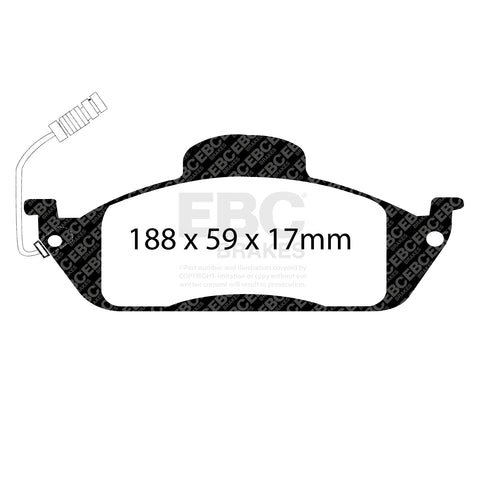 EBC Greenstuff 6000 Series Truck and SUV Brake Pad Set (DP61232) Image 1