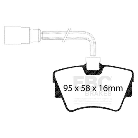 EBC Brakes Pad and Disc Kit (PDKR954) Image 1