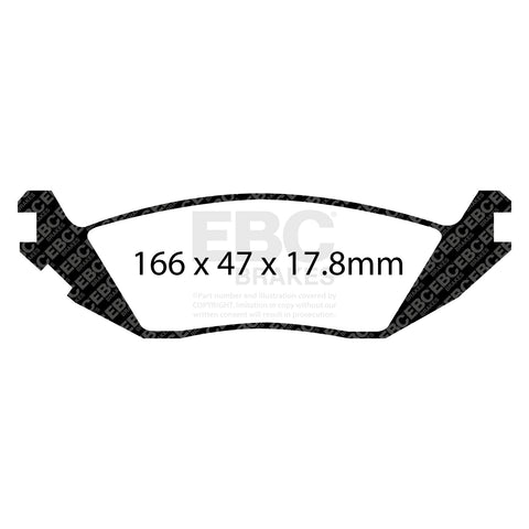 EBC Greenstuff 6000 Series Truck and SUV Brake Pad Set (DP61639) Image 3