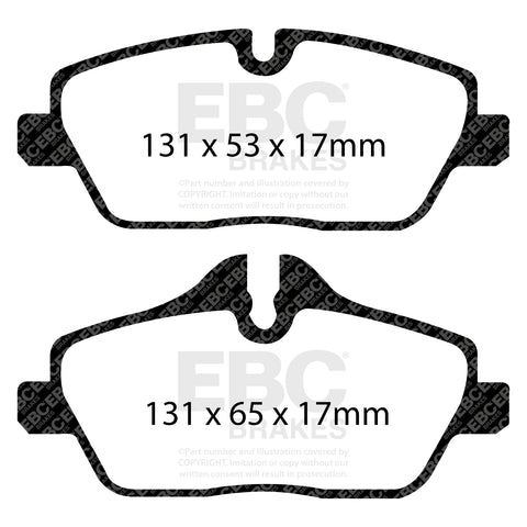 EBC Greenstuff 2000 Series Sport Brake Pad Set (DP21578) Image 2