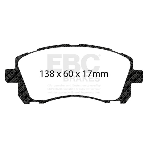 EBC Bluestuff NDX Trackday Brake Pad Set (DP51134NDX) Image 4