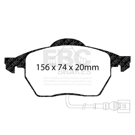 EBC Performance Pack Pad & Line Kit with Yellowstuff Pads (PLK1004) Image 2