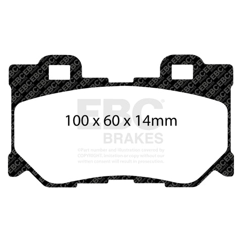 EBC Ultimax OE Replacement Brake Pad Set (DP1824) Image 1