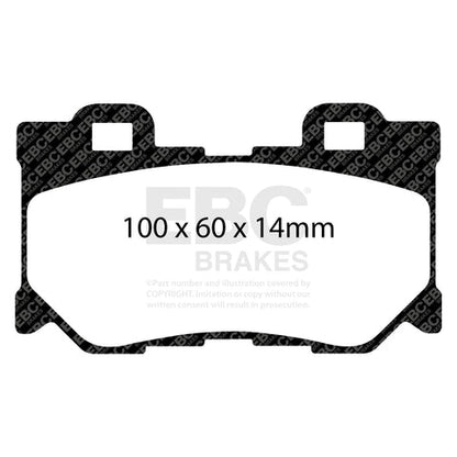 EBC Greenstuff 6000 Series Truck and SUV Brake Pad Set (DP61824) Image 1