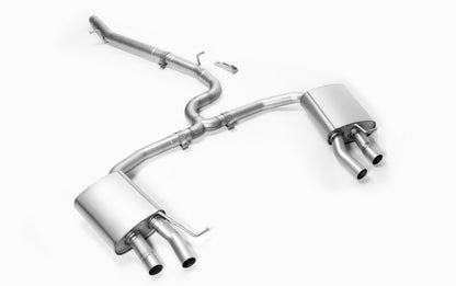 GPF-Back-System for VW Golf 8 CD R 4x 102mm Carbon Tips