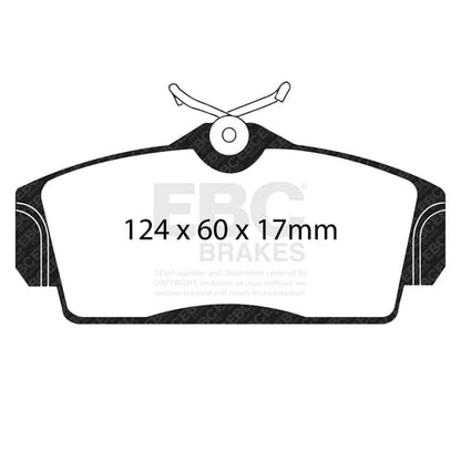 EBC Greenstuff 2000 Series Sport Brake Pad Set (DP21238) Image 4