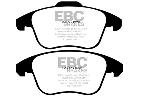 EBC Ultimax OE Replacement Brake Pad Set (DP1960) Image 1