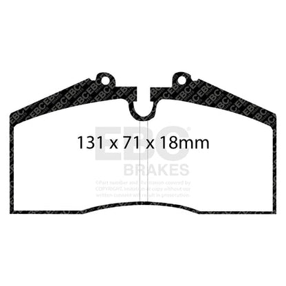 EBC Racing RP-X Track and Race Brake Pads (DP8767RPX) Image 1