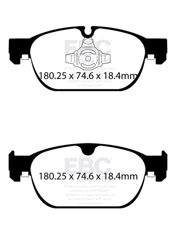 EBC Greenstuff 2000 Series Sport Brake Pad Set (DP22260) Image 3
