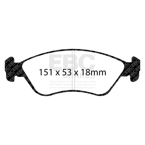 EBC Ultimax OE Replacement Brake Pad Set (DP1356) Image 3