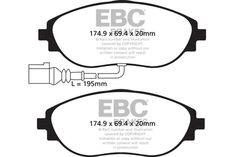 EBC Performance Pack Pad & Line Kit with Yellowstuff Pads (PLK1996) Image 3
