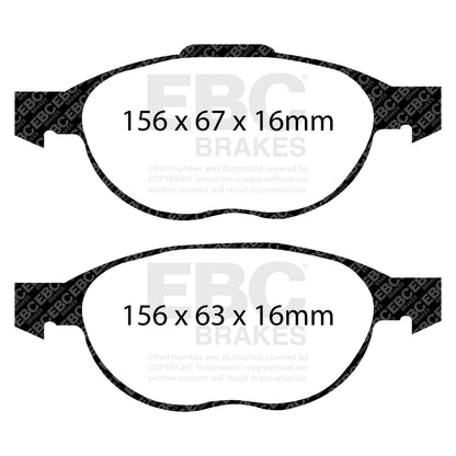 EBC Brakes Pad and Disc Full vehicle Kit (PD40K1106) Image 5
