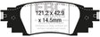 EBC Yellowstuff 4000 Series Street and Track Brake Pad Set (DP43080R) Image 1