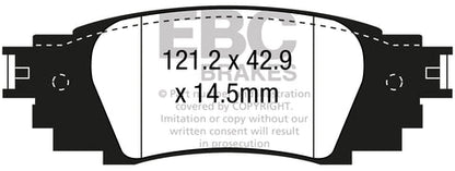 EBC Yellowstuff 4000 Series Street and Track Brake Pad Set (DP43080R) Image 1