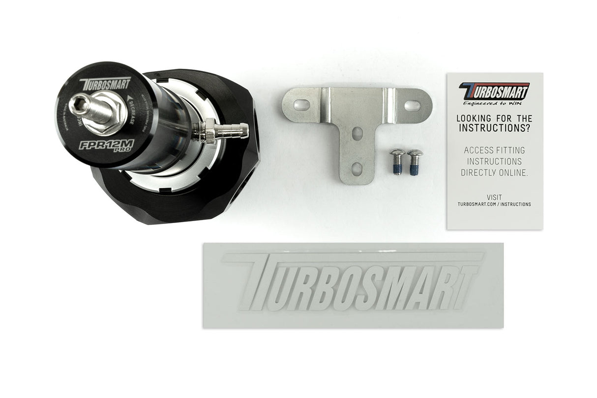 Turbosmart Turbosmart FPR12M Pro - Fuel Pressure Regulator - Black – Image 4