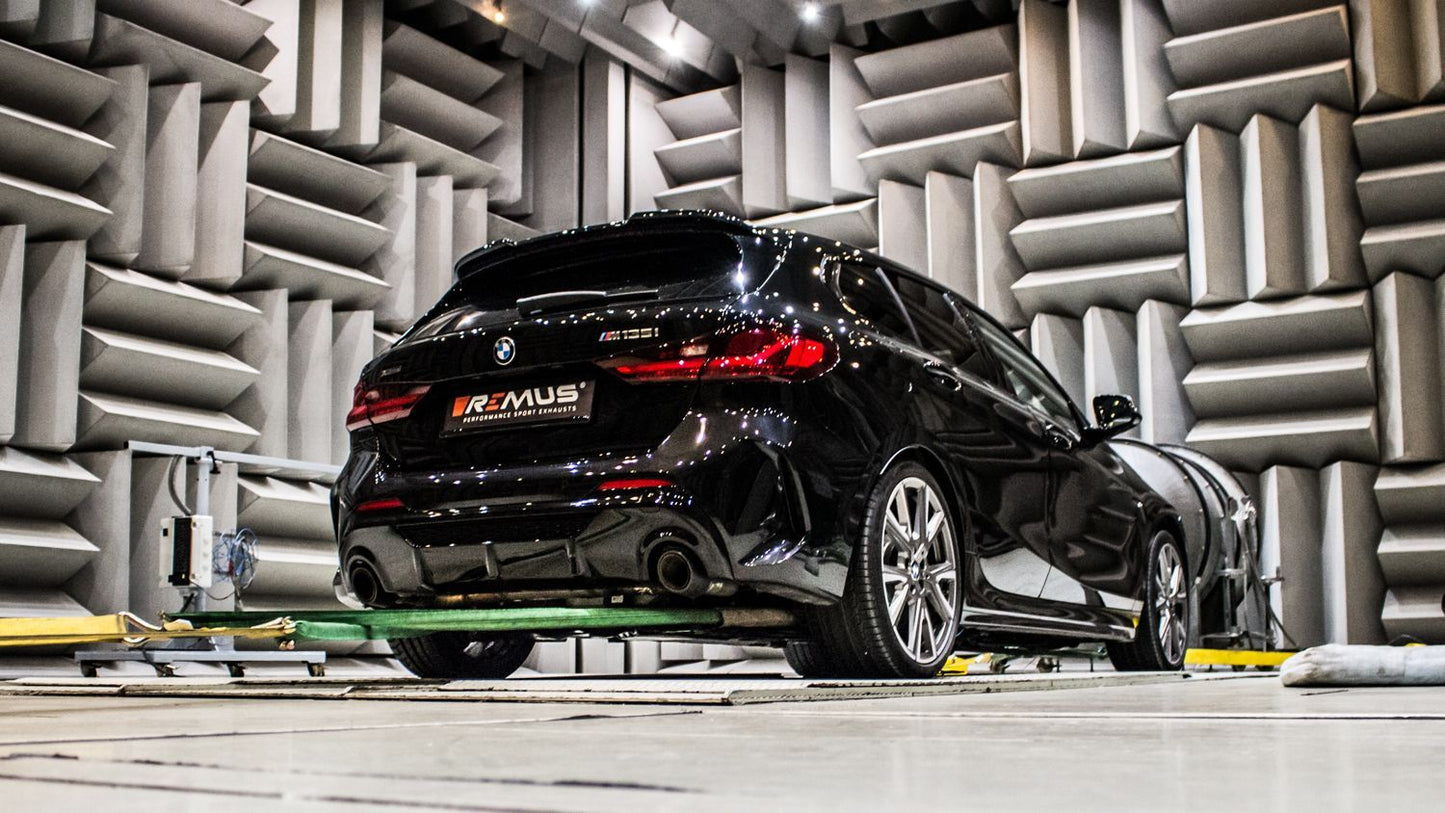 Sport Exhaust Bundle for BMW/Mini - F40 F56 F60 Racing Non-Resonated + Rear Silencer | 2x 102mm Carbon Tips (#1)