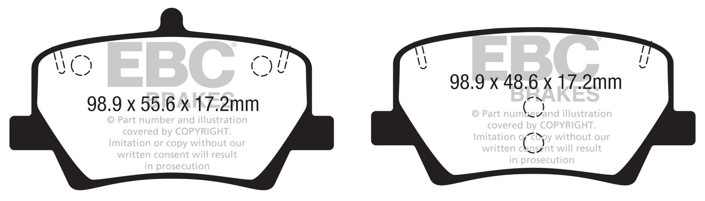 EBC Brakes Pad and Disc Full vehicle Kit (PD40K2628)