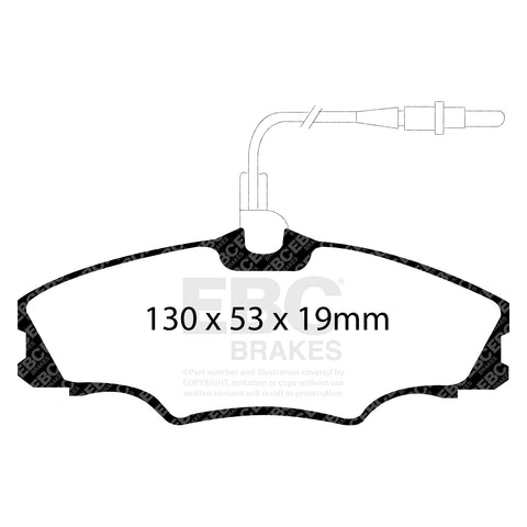 EBC Ultimax OE Replacement Brake Pad Set (DP1049) Image 2