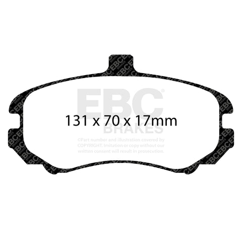 EBC Greenstuff 2000 Series Sport Brake Pad Set (DP22028) Image 1