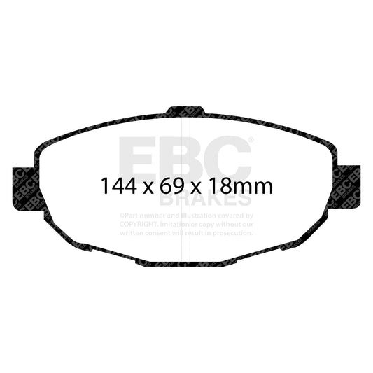 EBC Brakes Pad and Disc Kit (PD08KF314) Image 1