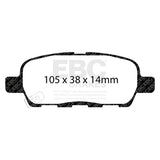 EBC RP1 Brake Pads DP81666RP1 Rear Image 1
