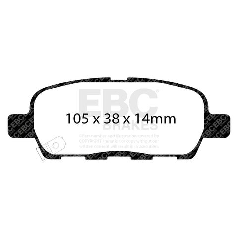 EBC Bluestuff NDX Trackday Brake Pad Set (DP51666NDX) Image 1