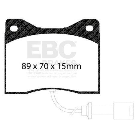 EBC Brakes Pad  and  Disc Kit (PD01KF221) Image 1
