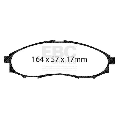 EBC Greenstuff 6000 Series Truck and SUV Brake Pad Set (DP61316) Image 3