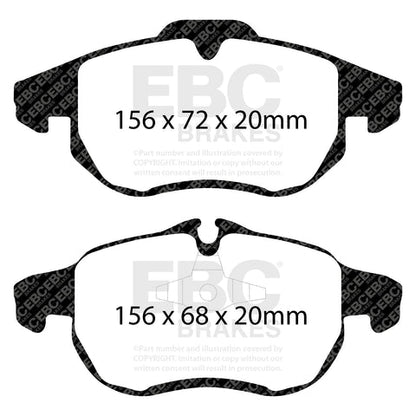 EBC Greenstuff 2000 Series Sport Brake Pad Set (DP21414) Image 4