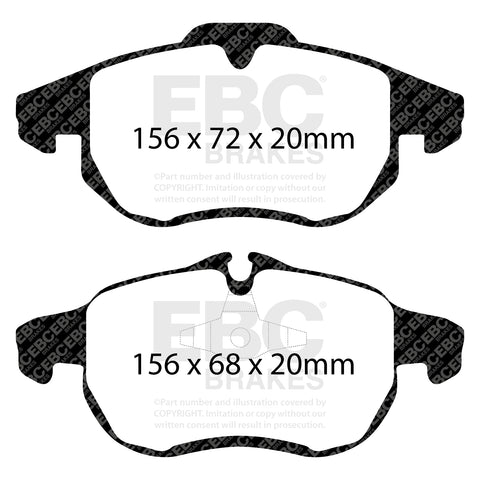 EBC Orangestuff 9000 Series Race Brake Pad Set (DP91414) Image 3