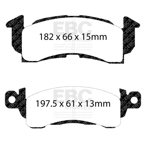 EBC Ultimax OE Replacement Brake Pad Set (DP1145) Image 1