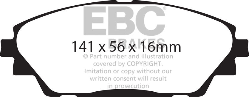 EBC Brakes Pad and Disc Full vehicle Kit (PD40K1104) Image 2