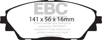 EBC Brakes Pad and Disc Full vehicle Kit (PD40K1104) Image 2
