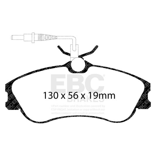 EBC Ultimax OE Replacement Brake Pad Set (DP1104) Image 2