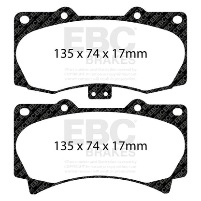EBC Greenstuff 6000 Series Truck and SUV Brake Pad Set (DP61759) Image 3