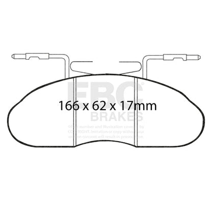 EBC Ultimax OE Replacement Brake Pad Set (DP633/2)