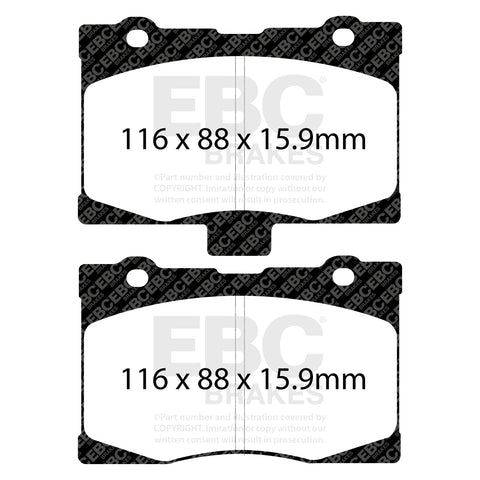 EBC Ultimax OE Replacement Brake Pad Set (DP1735) Image 1