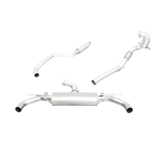 Remus Sport Exhaust for VW Golf 7 2x 98mm Street Race Chrome Tips