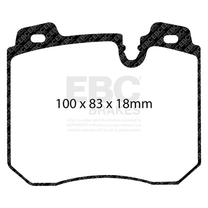 EBC Ultimax OE Replacement Brake Pad Set (DP886) Image 2