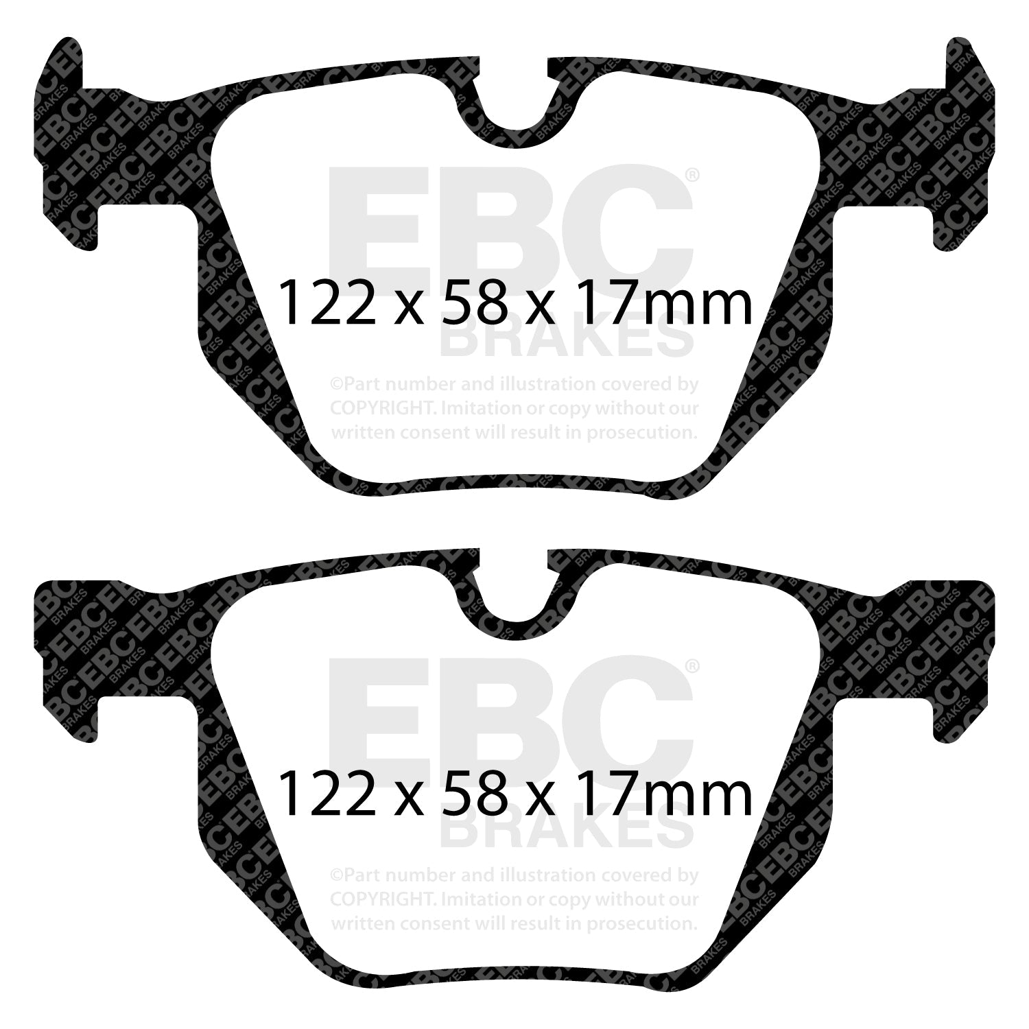 EBC Brakes Pad and Disc Full vehicle Kit (PD40K322) Image 5