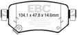 EBC Brakes Pad and Disc Kit (PDKR1092) Image 1