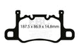 EBC Racing RP-1 Track and Race Brake Pads (DP82207RP1) Image 1