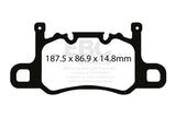 EBC Racing RP-X Track and Race Brake Pads (DP82207RPX) Image 2