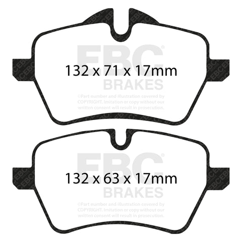 EBC Greenstuff 2000 Series Sport Brake Pad Set (DP21789) Image 1