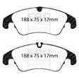 EBC Redstuff 3000 Series Sport Brake Pad Set (DP32055C) Image 1